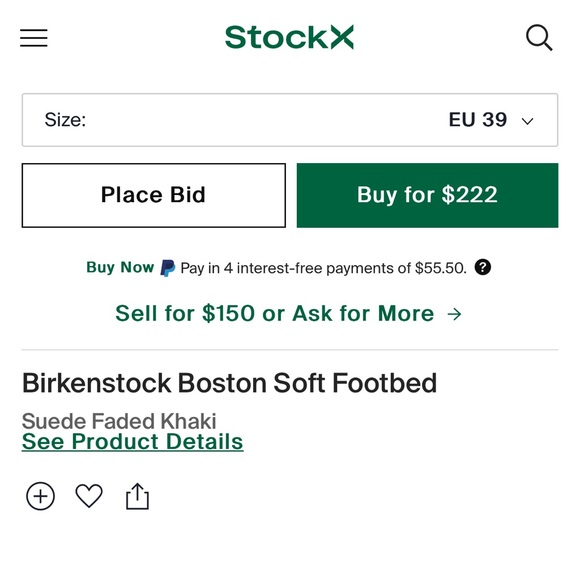 Birkenstock Soft Footbed in Suede Leather - size 39 - Picture 6 of 6